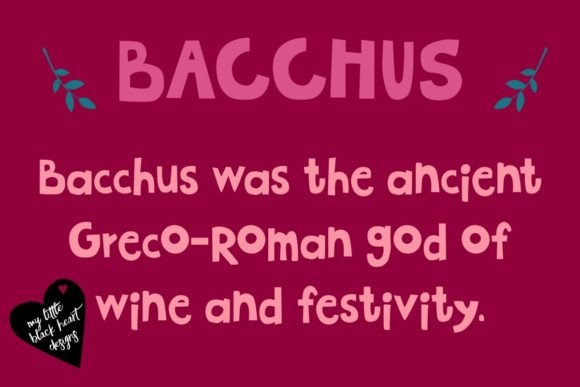 Bacchus Font: Bold, Happy Lettering for Modern Design