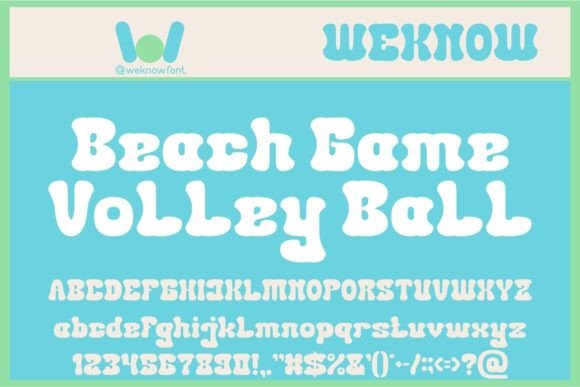 Beach Game: A Versatile Display Font