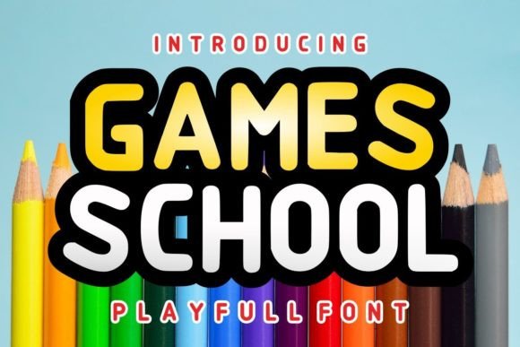 Games School: Bold Display Font Guide