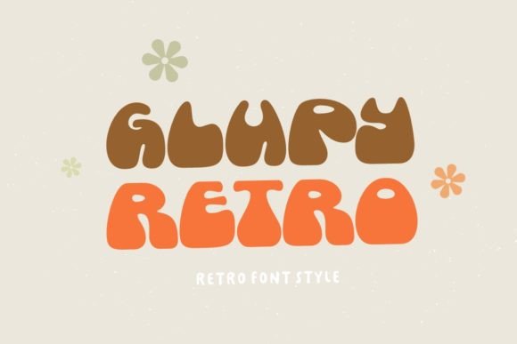 Glupy Retro: Bold Vintage Display Font
