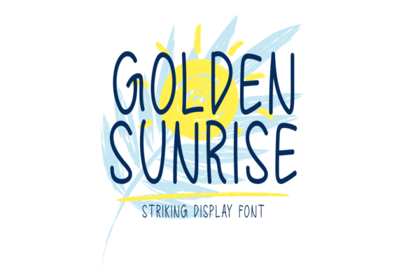Golden Sunrise: Elevating Your Design Projects with a Striking Display Font