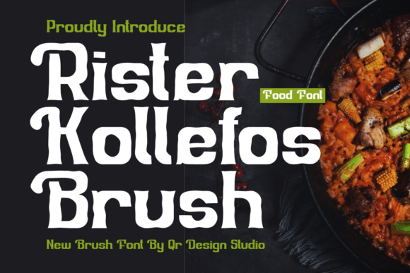Rister Kollefos Brush: Bold Authentic Display Font