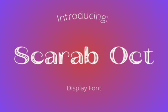 Scarab Oct: Elevating Design with Geometric Avant-Garde Typography