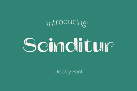 Scinditur: Bridging Modern Design and Traditional Elegance in Typography