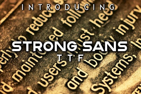 Strong Sans: Elevating Visual Impact with Bold All-Caps Typography